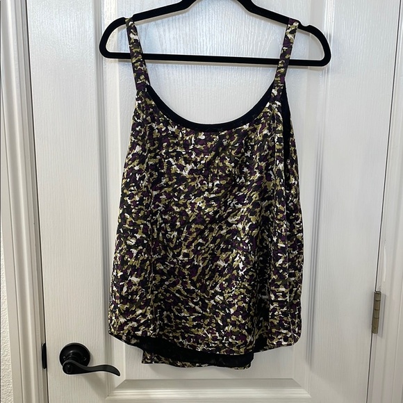 Bar III Green and Purple Relaxed Camisole Top - Picture 5 of 5